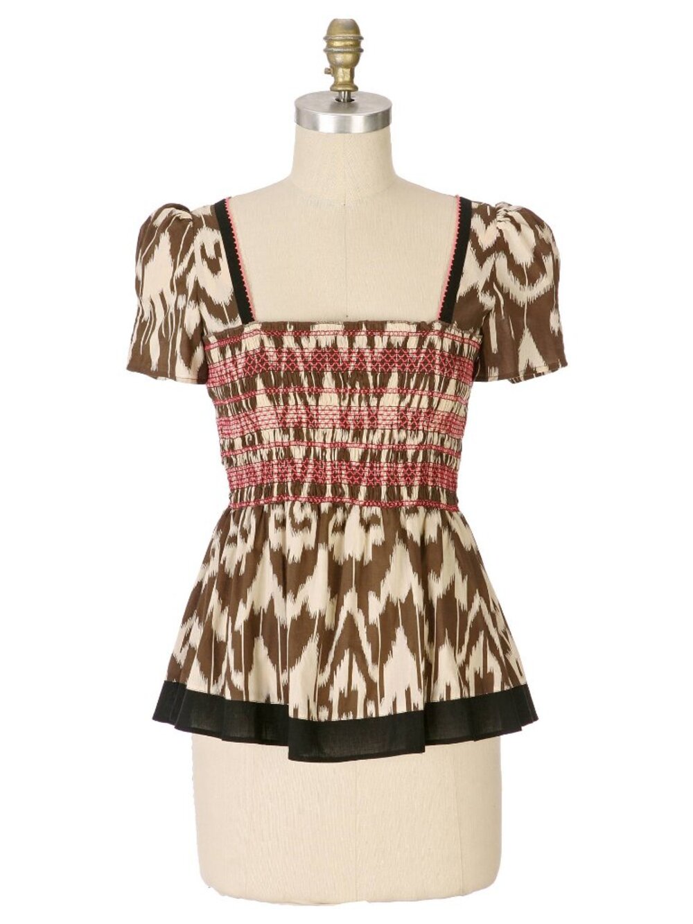 Anthropologie | Fei Ikat Smocked Blouse Size 2